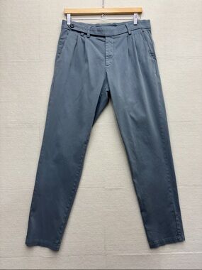 Eleventy | Classic Pleated Trousers in Slate Gray 32 pants